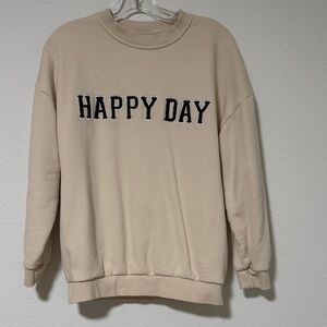 Little Bibsy 'Happy Day' crew neck sweatshirt
